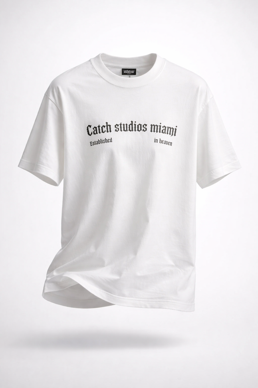 Camiseta Minimalista “Catch Studio” Negra – Unisex