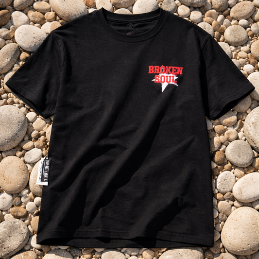 Camiseta Oversize “Broken Soul” Negra – Unisex