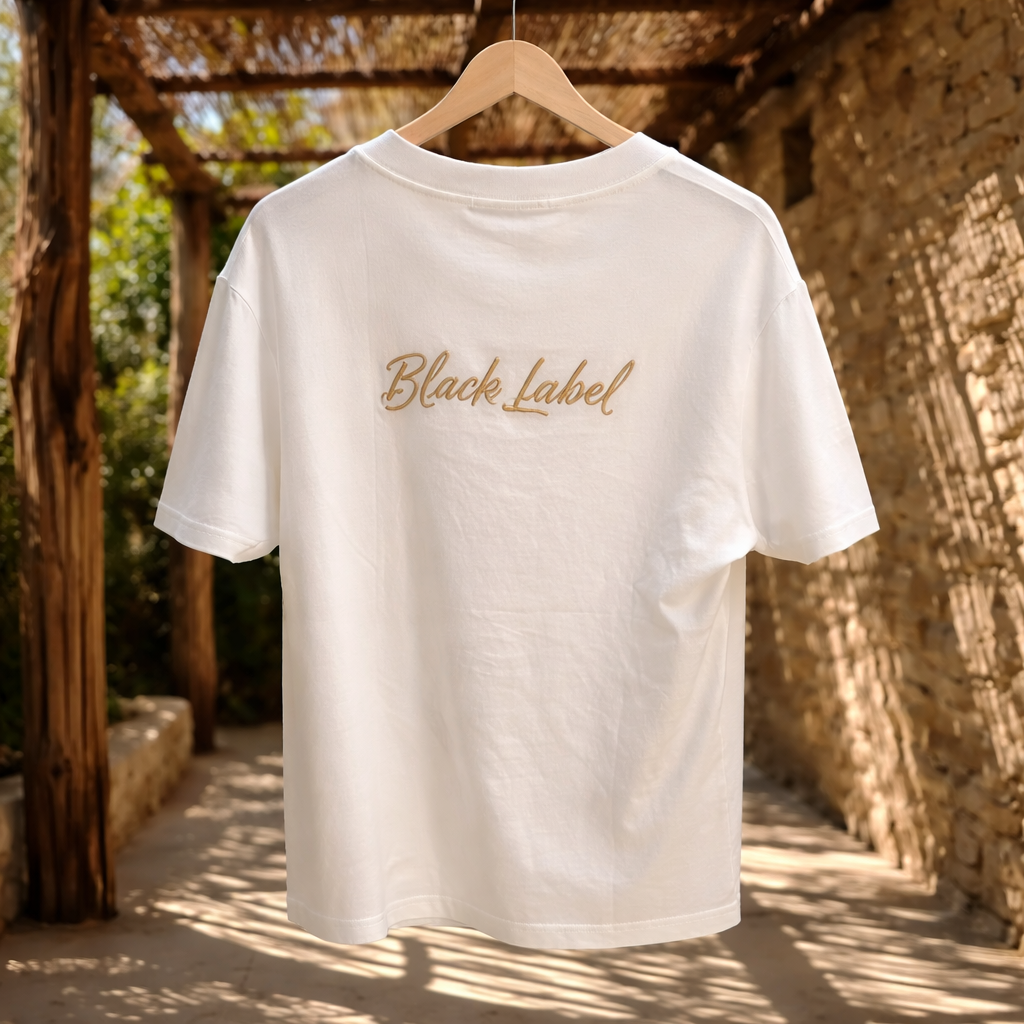 Camiseta Oversize “Attitude Palm” Blanca – Unisex