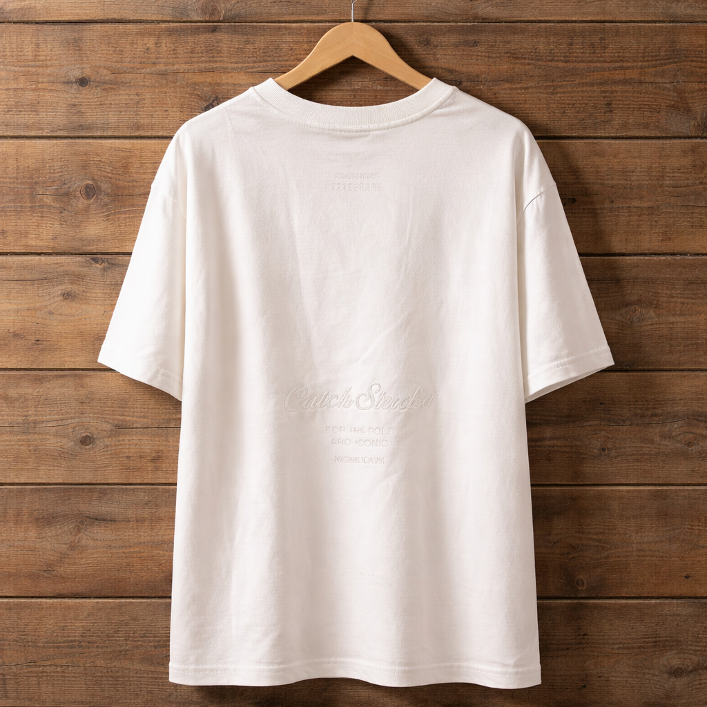 Camiseta Oversize “CatchStudio Signature” Negra – Unisex
