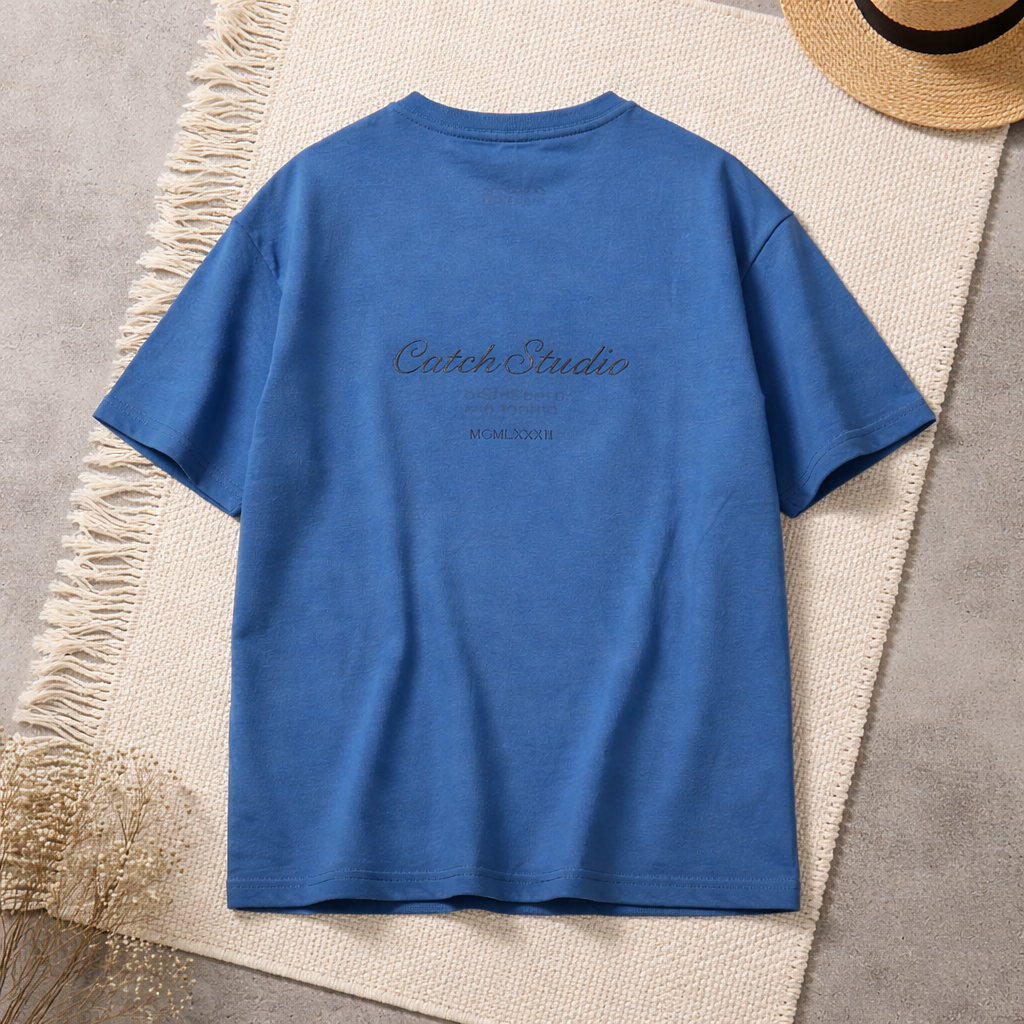 Camiseta Oversize “CatchStudio Signature” Negra – Unisex